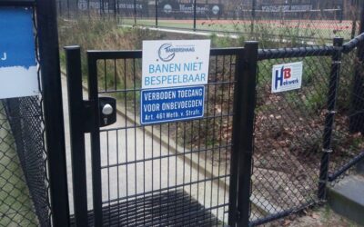 Banen gesloten t/m 20 mei