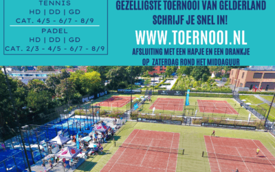 Appel en De Jong Open Tennis en Padel Dubbel Weekend