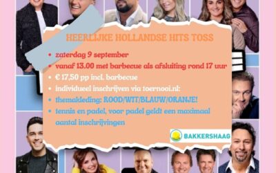 Schrijf je in voor het Hollandse Hits Tosstoernooi