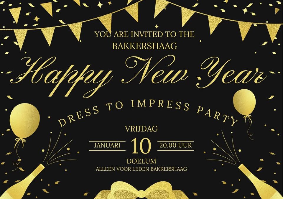 ‘Happy New Year, Dress to Impress’ feest